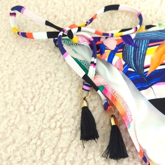 Trina Turk Women's Standard Side Tie Hipster Bikini Swimsuit Bottom - Picture 3 of 5